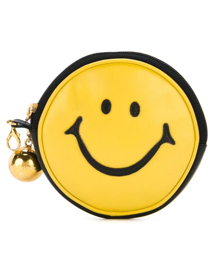 Moschino Vintage 'smiley Face' Pouch - Yellow & Orange
