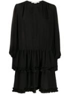 Stella Mccartney Ruffled Mini Dress - Black