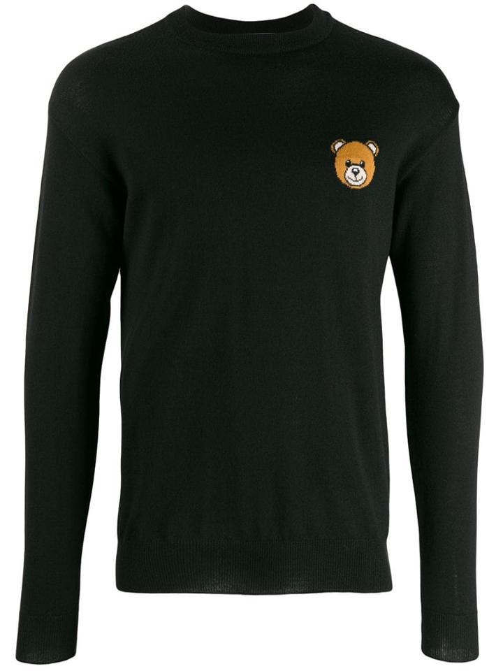 Moschino Slim-fit Teddy Bear Jumper - Black