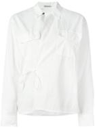 Tomas Maier - Crossed Front Shirt - Women - Cotton - 4, Women's, White, Cotton