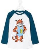 Stella Mccartney Kids - Tiger Print Long-sleeve T-shirt - Kids - Cotton - 3 Yrs, White