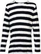 Publish Textured Striped Long Sleeve Top, Men's, Size: Medium, Black, Acrylic/nylon/polyester