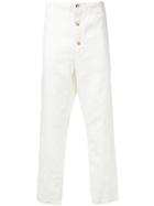 Forme D'expression Button Fly Trousers - White