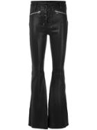 Derek Lam 10 Crosby Cropped Flare Trouser With Tuxedo Piping - Red