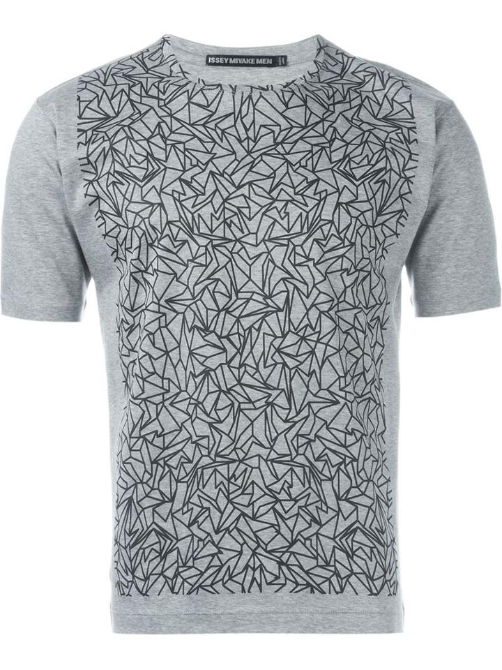Issey Miyake Men Origami Print T-shirt
