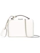 Mark Cross Buckle Up Cross Body Bag, Women's, White, Calf Leather