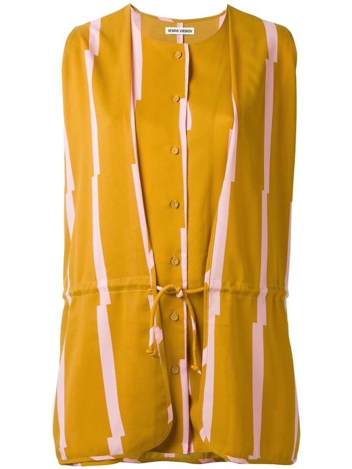 Henrik Vibskov 'allen' Shirt, Women's, Size: Small, Yellow/orange, Polyester