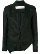 Isabel Benenato Asymmetric Blazer - Black