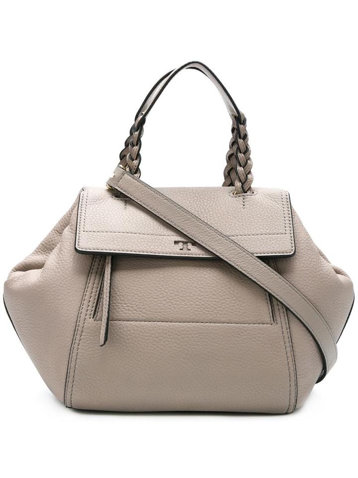 Tory Burch - Half-moon Small Satchel - Women - Leather - One Size, Women's, Grey, Leather