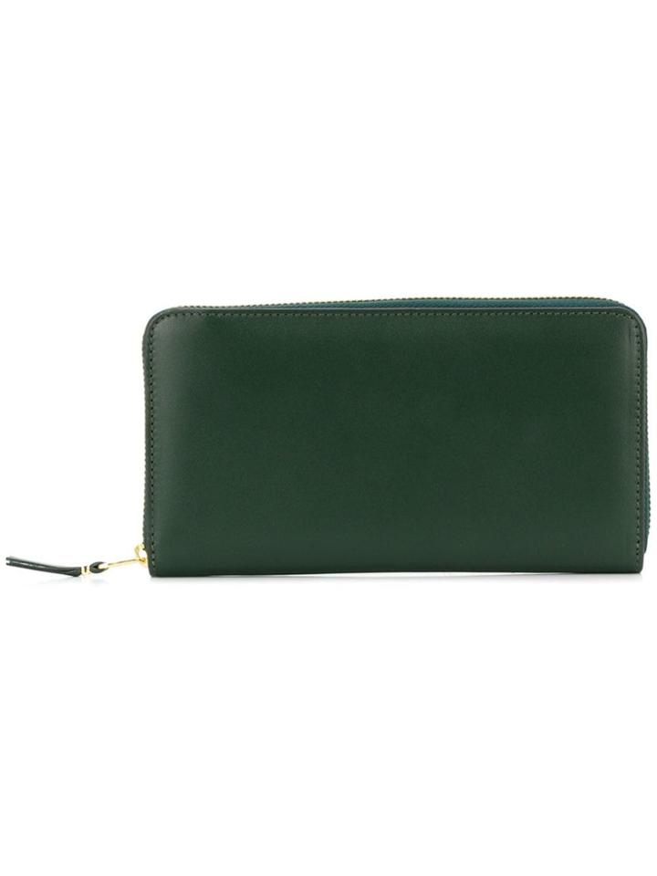 Comme Des Garçons Zip Around Wallet - Green