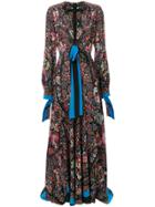 Etro Long Plunge Neck Dress - Multicolour