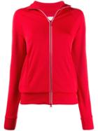 Iceberg Logo Stripe Zipped Jacket - Red