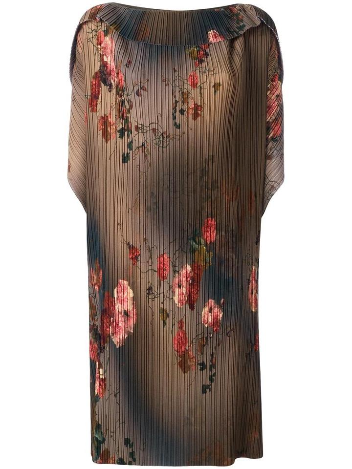Antonio Marras - Plissé Dress - Women - Polyester/spandex/elastane/acetate/viscose - 40, Green, Polyester/spandex/elastane/acetate/viscose