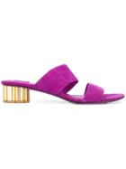 Salvatore Ferragamo Flower Heel Sandals - Pink