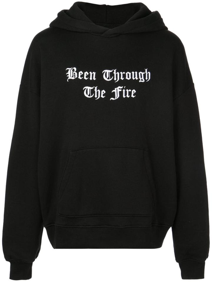 Amiri Slogan Hoodie - Black