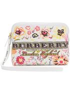 Burberry Doodle Print Clutch - White