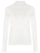 Gloria Coelho Turtle Neck Blouse, Women's, Size: G, White, Cotton/spandex/elastane