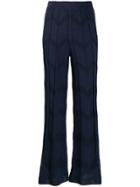 M Missoni Ribbed Knit Trousers - Blue