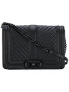 Rebecca Minkoff - Quilted Love Shoulder Bag - Women - Calf Leather - One Size, Black, Calf Leather