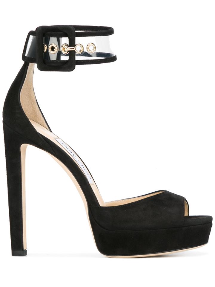 Jimmy Choo Mayner 130 Sandals - Black