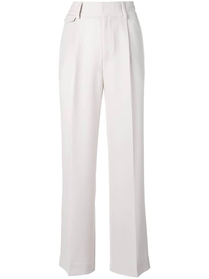 Vince Tailored Palazzo Pants - Neutrals