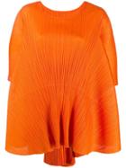 Pleats Please Issey Miyake Boxy Shift Dress - Orange