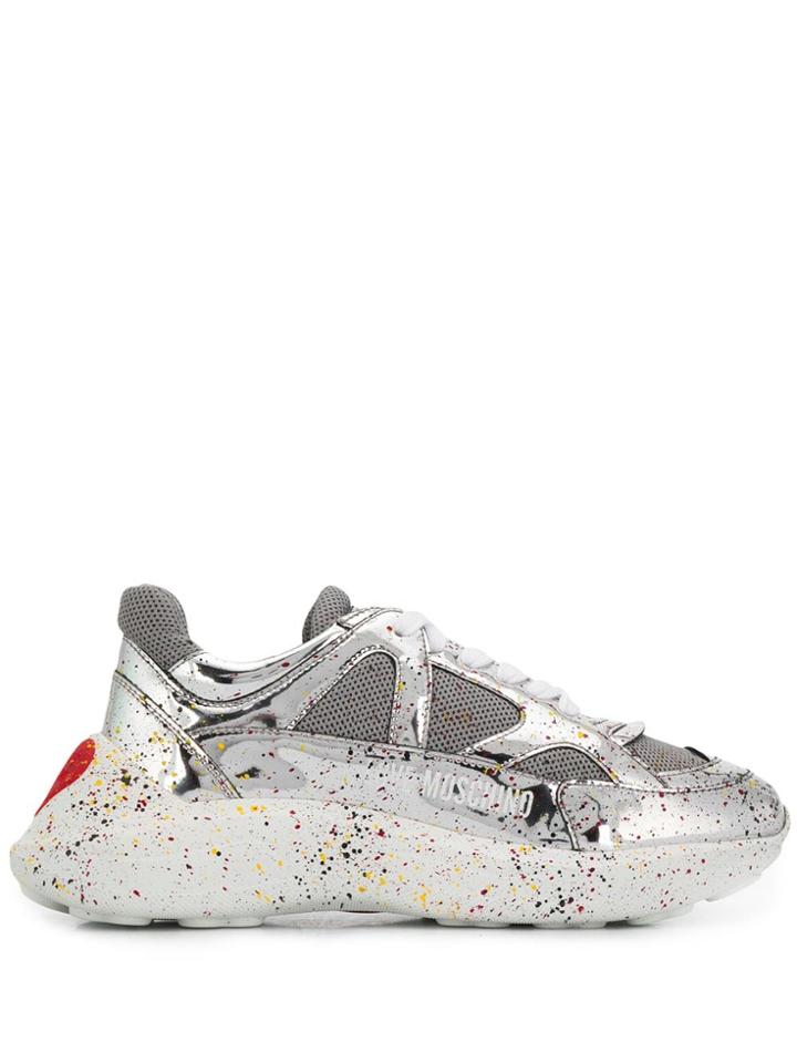 Love Moschino Heart Sneakers - Grey