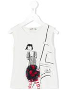 Jean Paul Gaultier - Printed T-shirt - Kids - Spandex/elastane/viscose - 36 Mth, Toddler Girl's, White