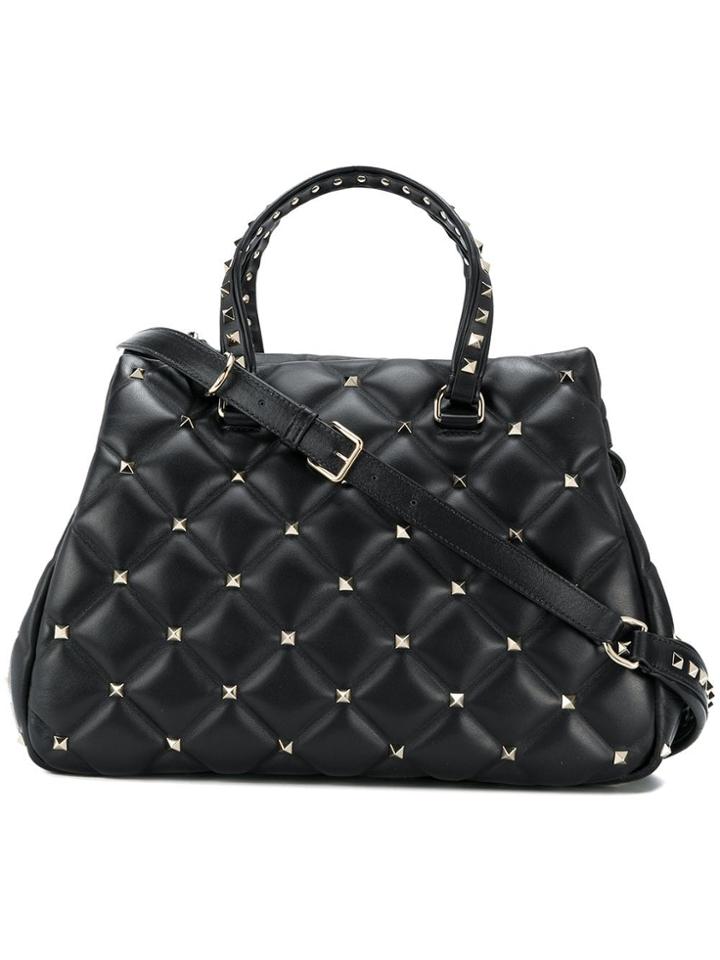 Valentino Rockstud Shopping Tote - Black