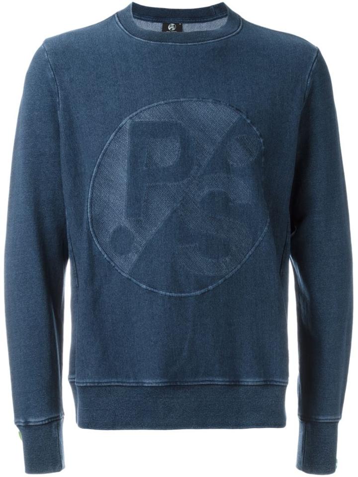 Ps By Paul Smith Faded Logo Print Sweatshirt