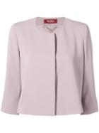 Max Mara Cropped Fitted Jacket - Pink