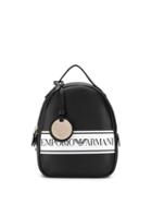 Emporio Armani Contrast Logo Backpack - Black