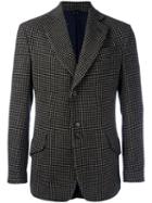 Vivienne Westwood Man Patterned Buttoned Blazer, Men's, Size: 52, Black, Cotton/viscose/virgin Wool