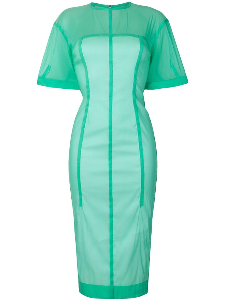 Victoria Beckham Fitted Dress - Green