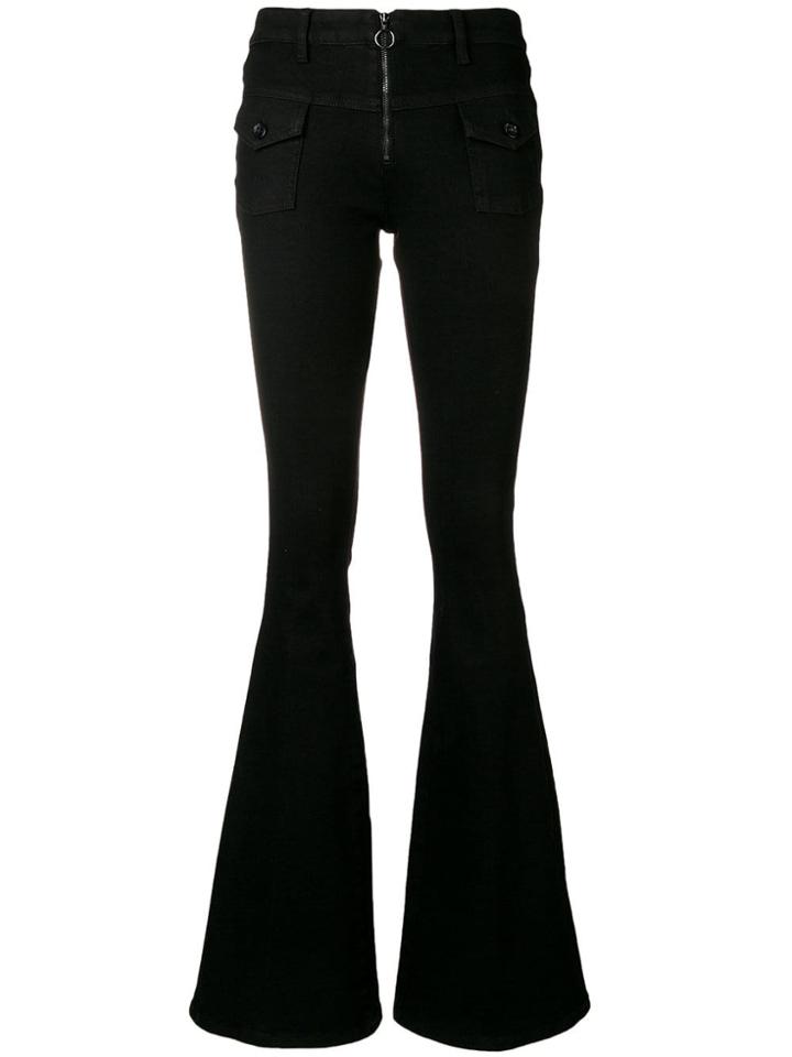 Victoria Victoria Beckham Slim Flared Trousers - Black