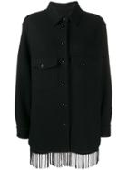 Woolrich Stripe Panel Buttoned Jacket - Black