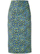 Reinaldo Lourenço Printed Midi Pencel Skirt - Multicolour