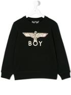 Boy London - Boy Eagle Top - Kids - Cotton/spandex/elastane - 11 Yrs, Black