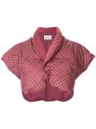 Céline Vintage Cropped Textured Jacket - Pink