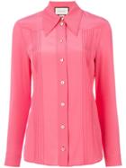 Gucci Pointed Collar Shirt - Pink