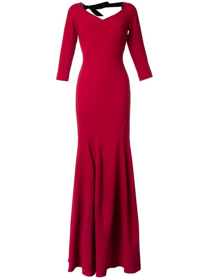 Roland Mouret 'templeton' Gown, Women's, Size: 10, Red, Spandex/elastane/acetate/viscose