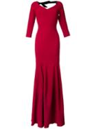 Roland Mouret 'templeton' Gown, Women's, Size: 10, Red, Spandex/elastane/acetate/viscose