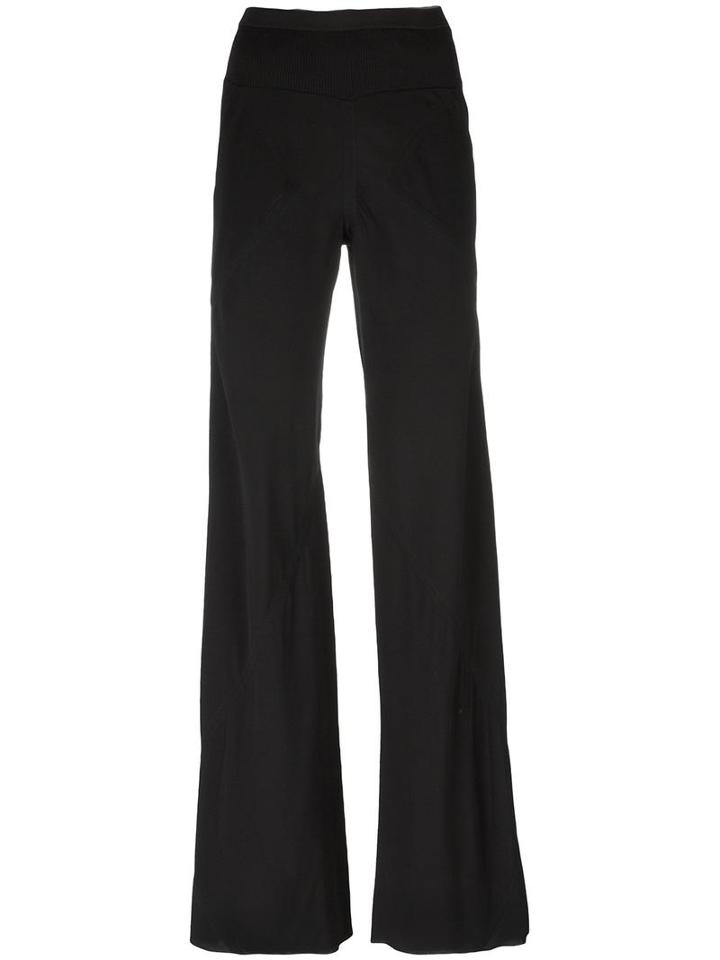Rick Owens Bias Palazzo Pants, Women's, Size: 38, Black, Acetate/viscose/cotton/polyamide