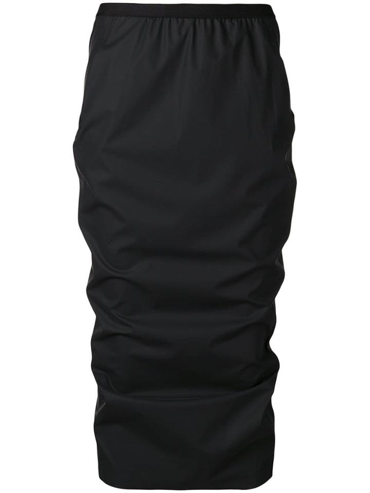 Rick Owens Lilies Matte Pencil Skirt - Black