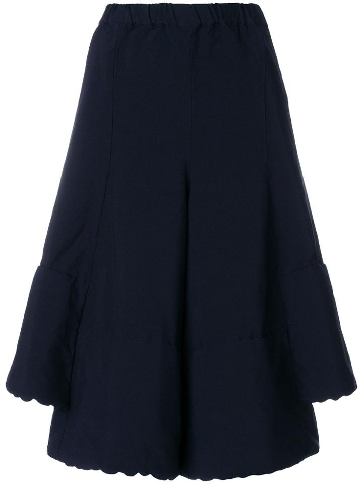 Comme Des Garçons Comme Des Garçons Wide-leg Culottes - Blue