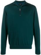 Ps Paul Smith Half-zip Sweater - Green
