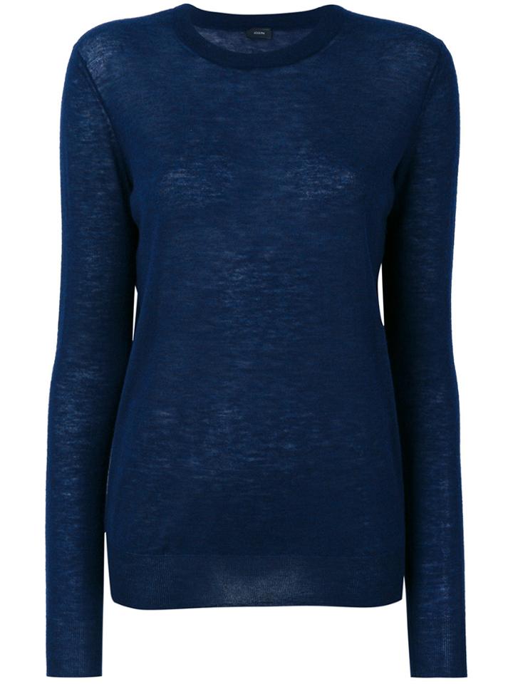 Joseph Crew Neck Jumper - Blue