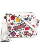 Anya Hindmarch All-over Sticker Crossbody Bag, Women's, Nude/neutrals, Leather/suede/calf Leather