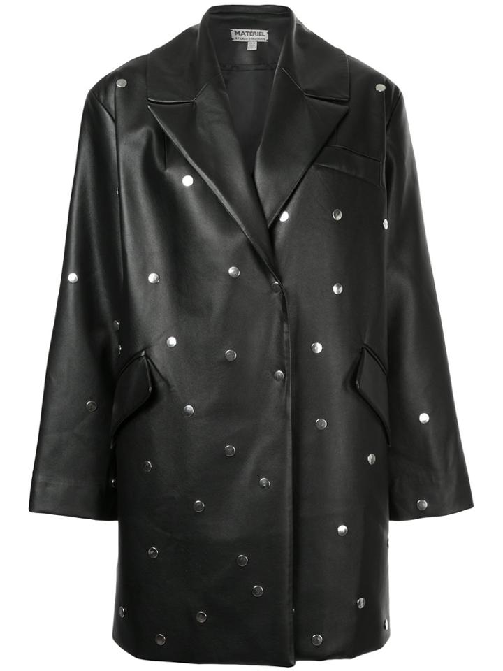 Materiel Studded Oversized Blazer - Black