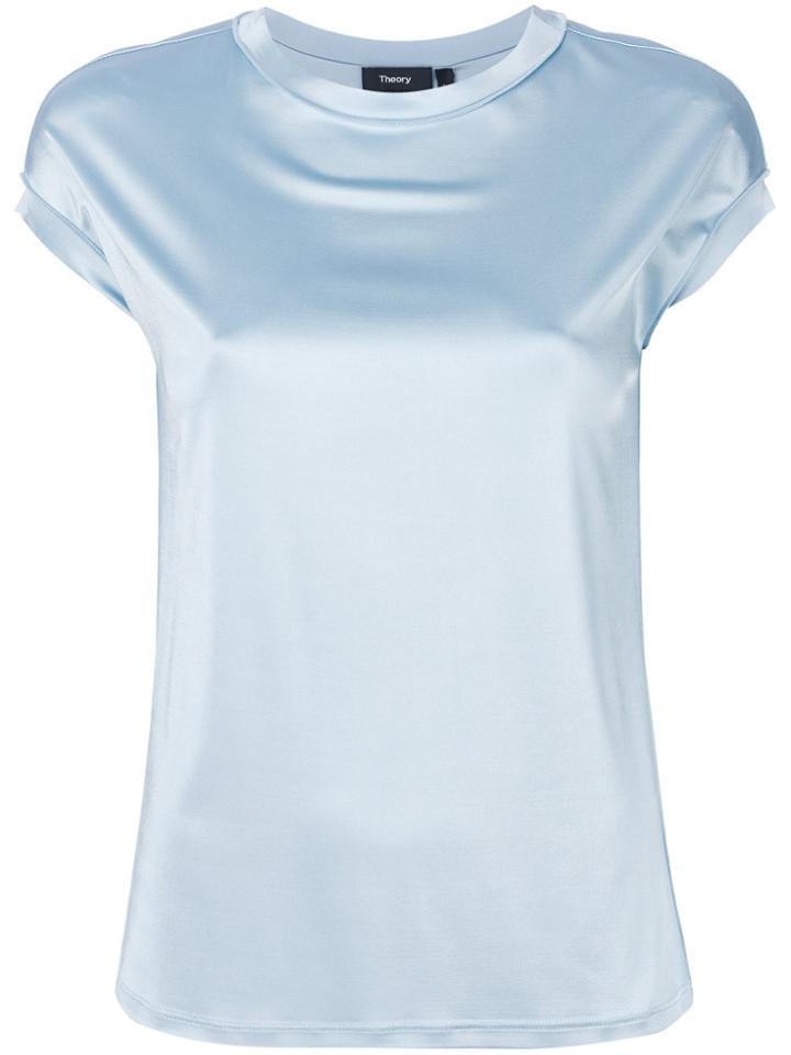 Theory Cap-sleeve T-shirt - Blue